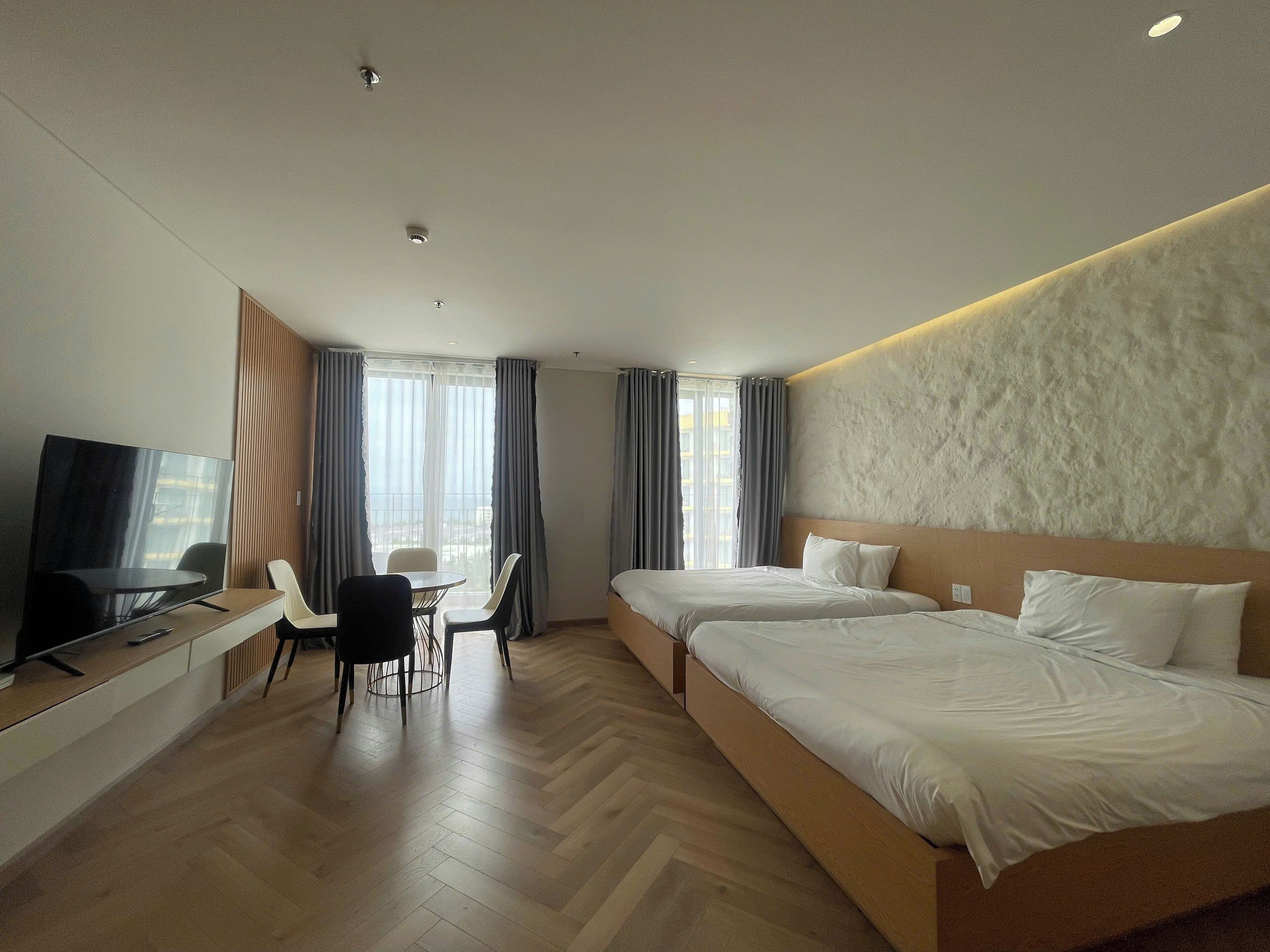 Luxury Quadruple Room, Balcony, Ocean View | Egyptian cotton sheets, premium bedding, memory-foam beds