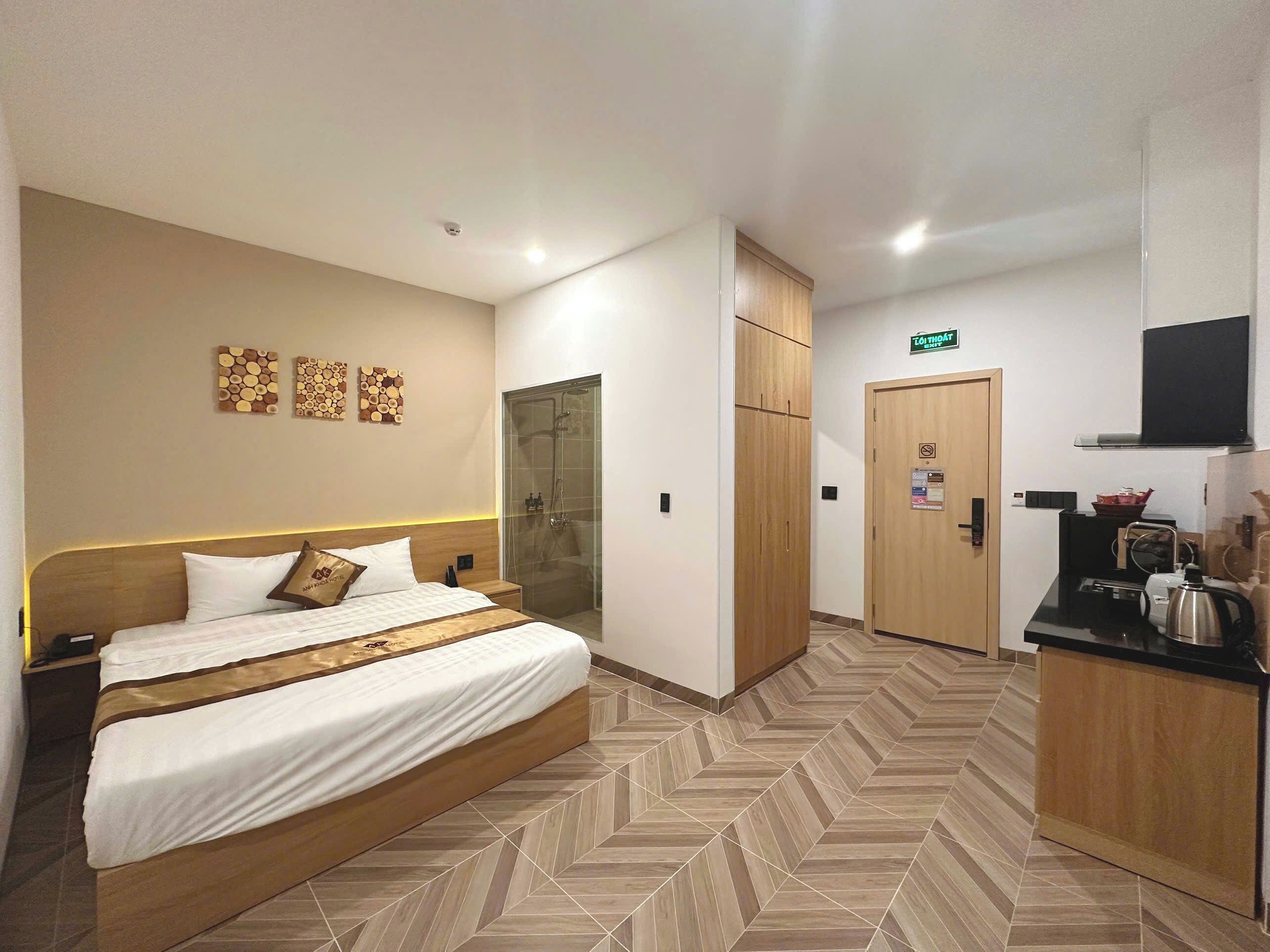 Estudio, cocina | Minibar, tabla de planchar con plancha, wifi gratis y ropa de cama 