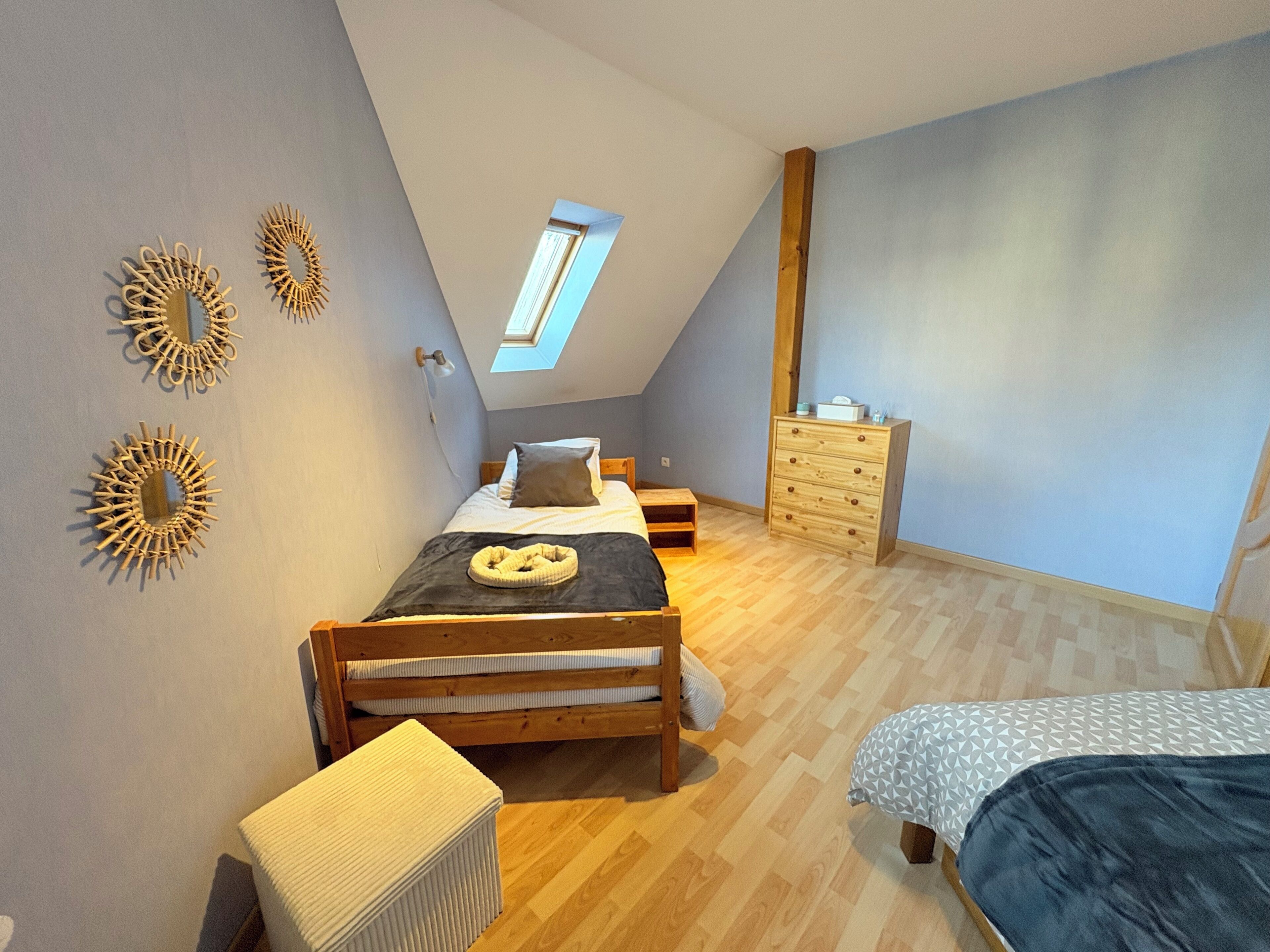 2 chambres, Wi-Fi, literie fournie