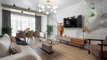 Apartamento superluxo | Cortinas blackout, quartos à prova de som, Wi-Fi de cortesia