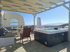 Terrace/patio - Studio Eleftheria, Apleton Villas Paros (Paros)