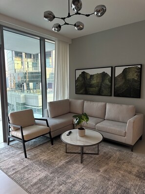Living area - Luxury apartment with Marina canal View (Liv Marina)