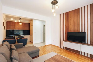 Comfort Apartment, Balcony, Mountain View | Living area - Status Apartments (Becici)