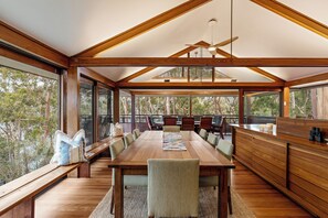 Dining - The Tree House, Cottage Point - Back to Nature. Peaceful, Tranquil, Lush (Cottage Point)