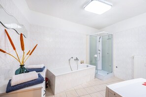 Shower, hair dryer, towels - Studio Apartment 'Steinstübchen' with Wi-Fi (Bautzen)
