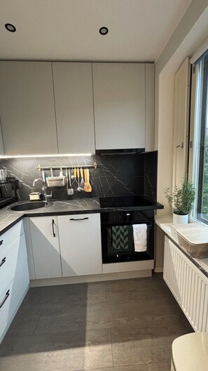 Microondas, horno, placa de cocina, lavavajillas