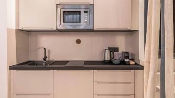 Fridge, microwave, toaster