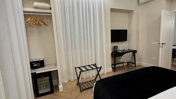 In-room safe, laptop workspace, soundproofing, iron/ironing board