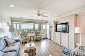 Smart TV, DVD player, books