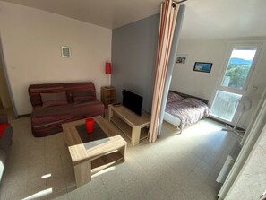TV - Beachfront apartment for 4 with loggia in Argelès-sur-Mer (Argelès-sur-Mer)
