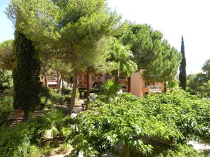 Property grounds - Studio for 4 in Bormes. Pets allowed, parking. Beach 200m away. (Bormes-les-Mimosas)