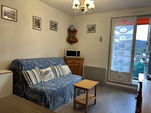 TV - 2-room flat 4 ppl, balcony, garage, near beach (Bormes-les-Mimosas)