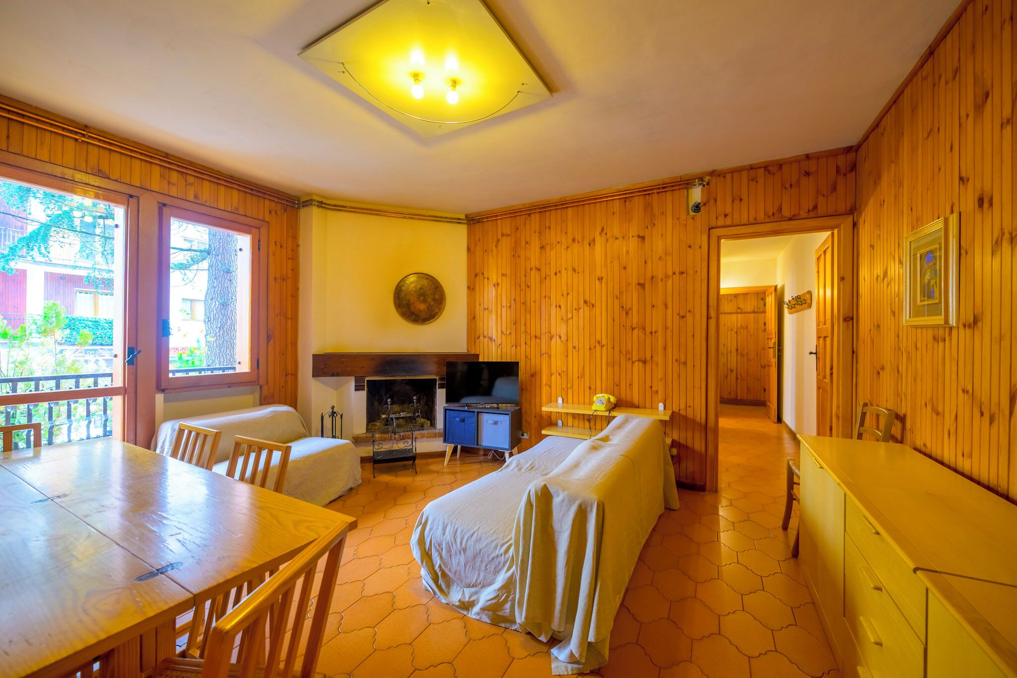 Apartment, 2 Bedrooms, Balcony | Living area | Flat-screen TV