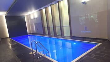 Indoor pool, a heated pool