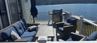 Lakefront 3-bedroom ranch style house totally renovated in 2025 Holland MA