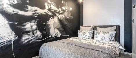 Comfort-Apartment, Stadtblick | Bügeleisen/Bügelbrett, kostenloses WLAN