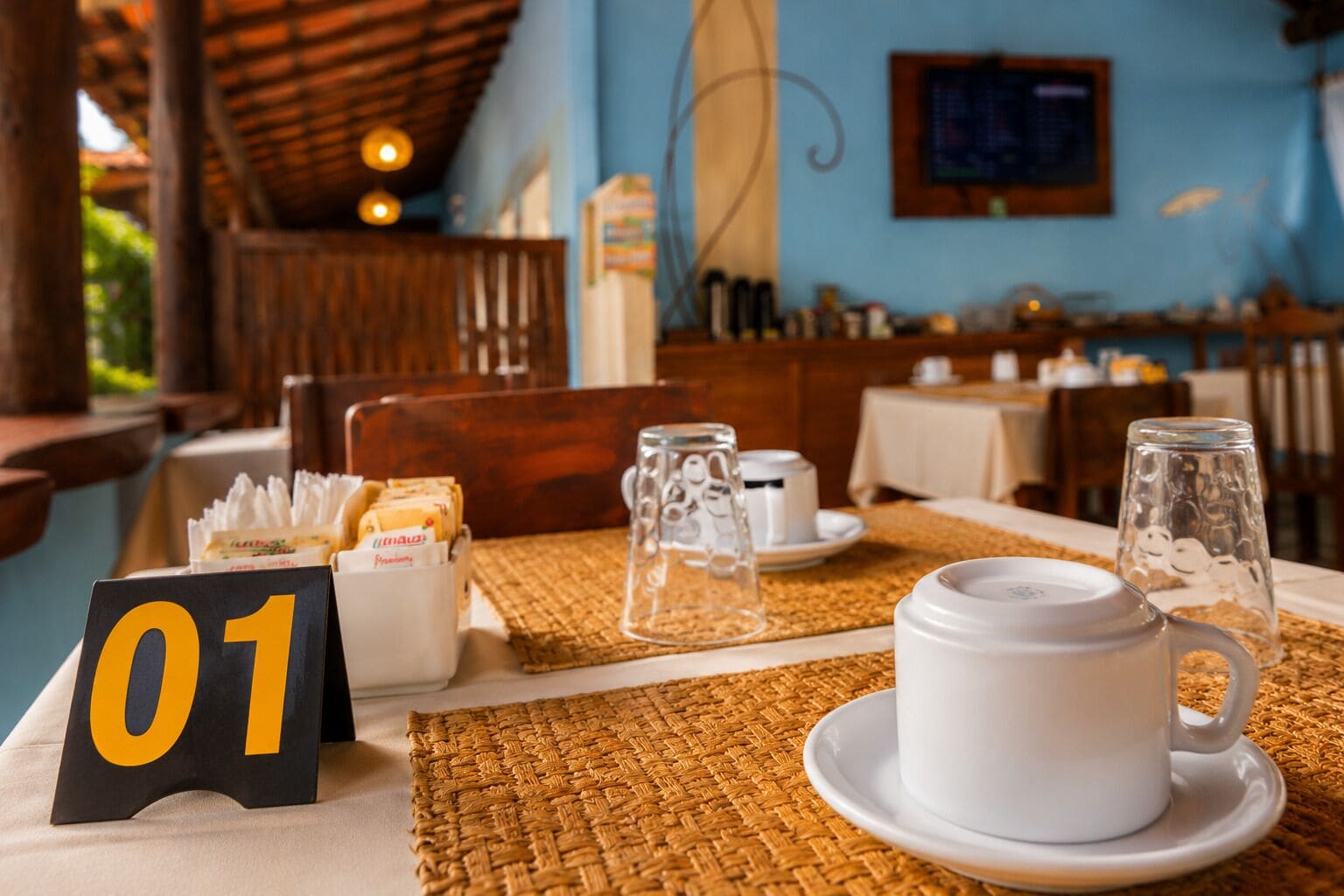 Free daily buffet breakfast