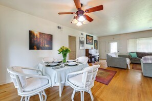 House (3 Bedrooms) | Interior - Hot Tub, Patio & Outdoor Games at Visalia Home (Visalia)