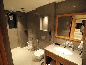 Suite Room | Bathroom | Shower, free toiletries, towels, soap - Geetanjali Hotel and Suites (Sujangarh)