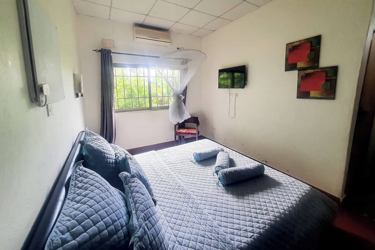 Chambre double, non-fumeur, climatisation | Espace de travail pour ordinateurs portables, accès au Wi-Fi (inclus)