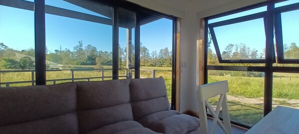 Living area - Casa Chucao, countryside, nature, tranquility, nearby walks (Frutillar)