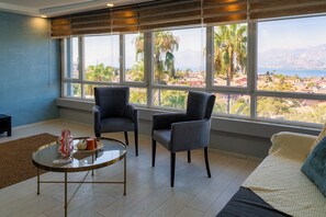 Living area - Panaromic Private Sea View Flat Hadrian-7 (Antalya)