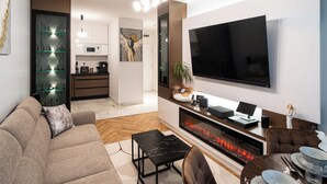 Living area - ApartSanok - Apartament Widokowy 27-49 (Sanok)