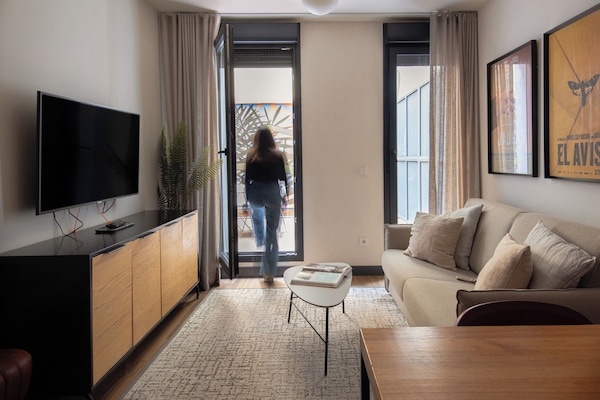 Apartment, 1 Bedroom, Terrace | Living area