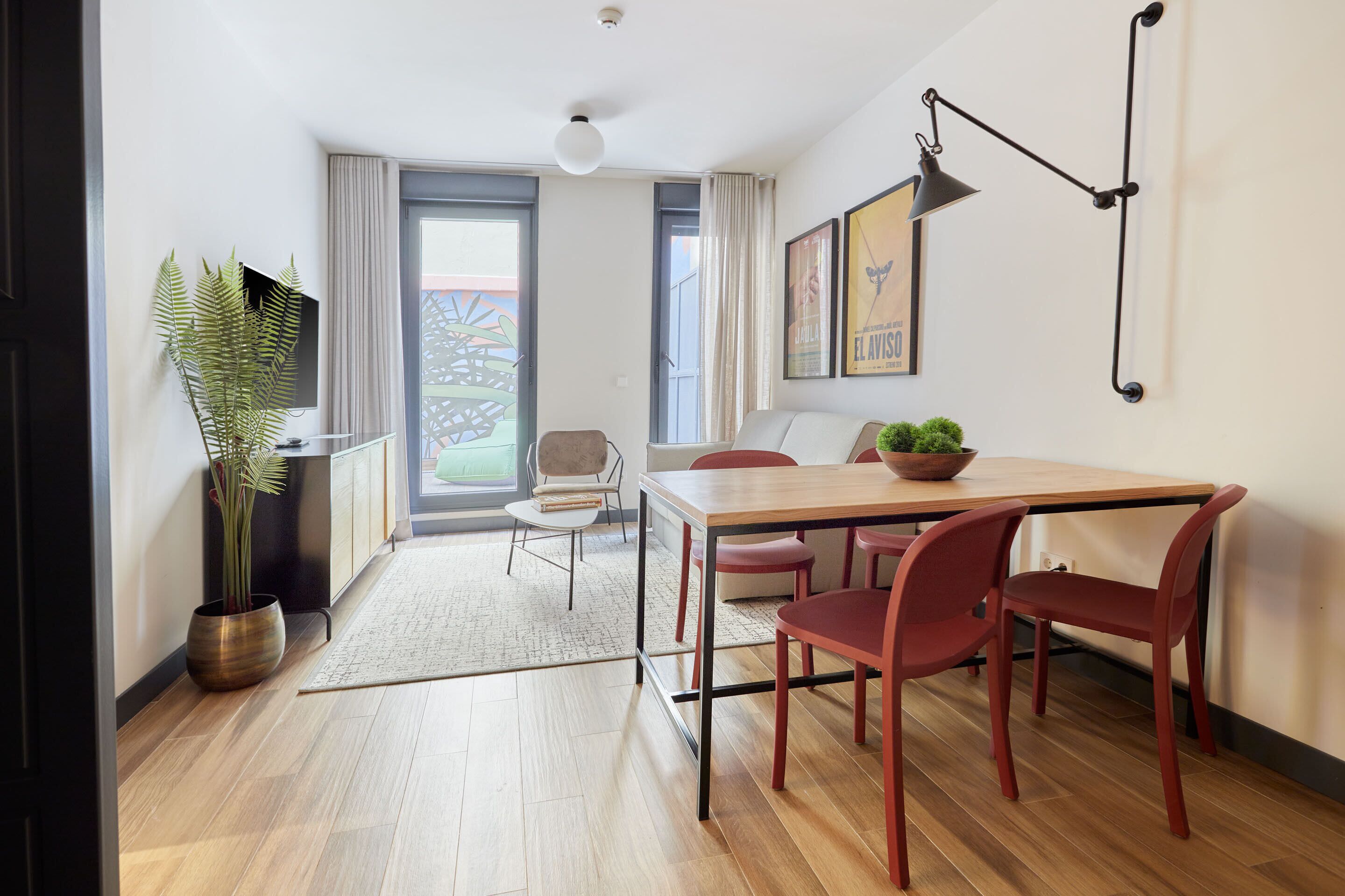 公寓, 1 間臥室, 露台 | 起居區