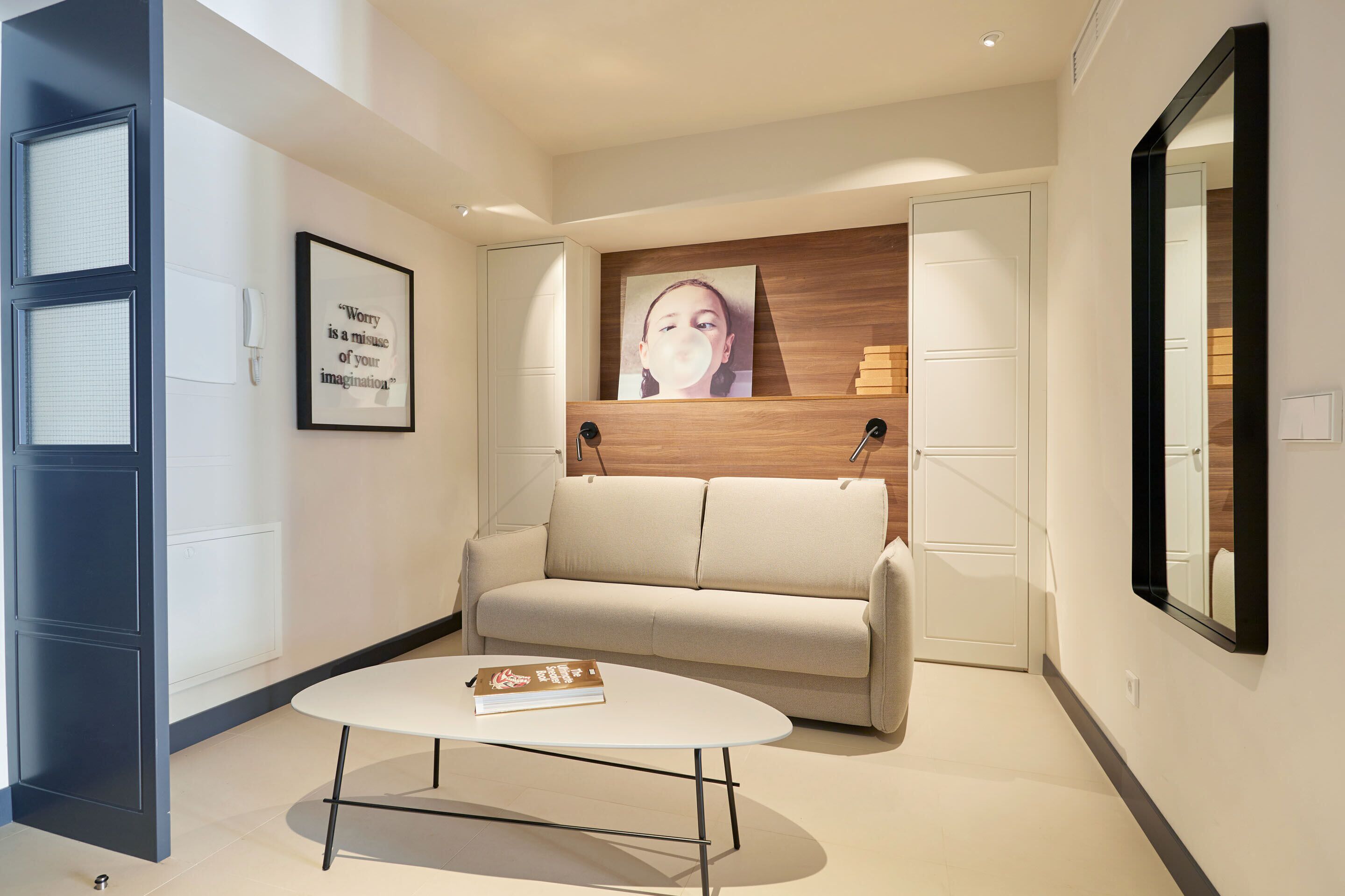 豪華公寓, 1 間臥室 | 起居區