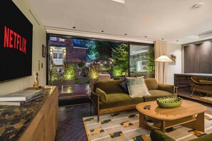 Smart TV, books, video library