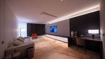 Premium-suite - 1 kingsize-seng - byudsigt | Opholdsområde