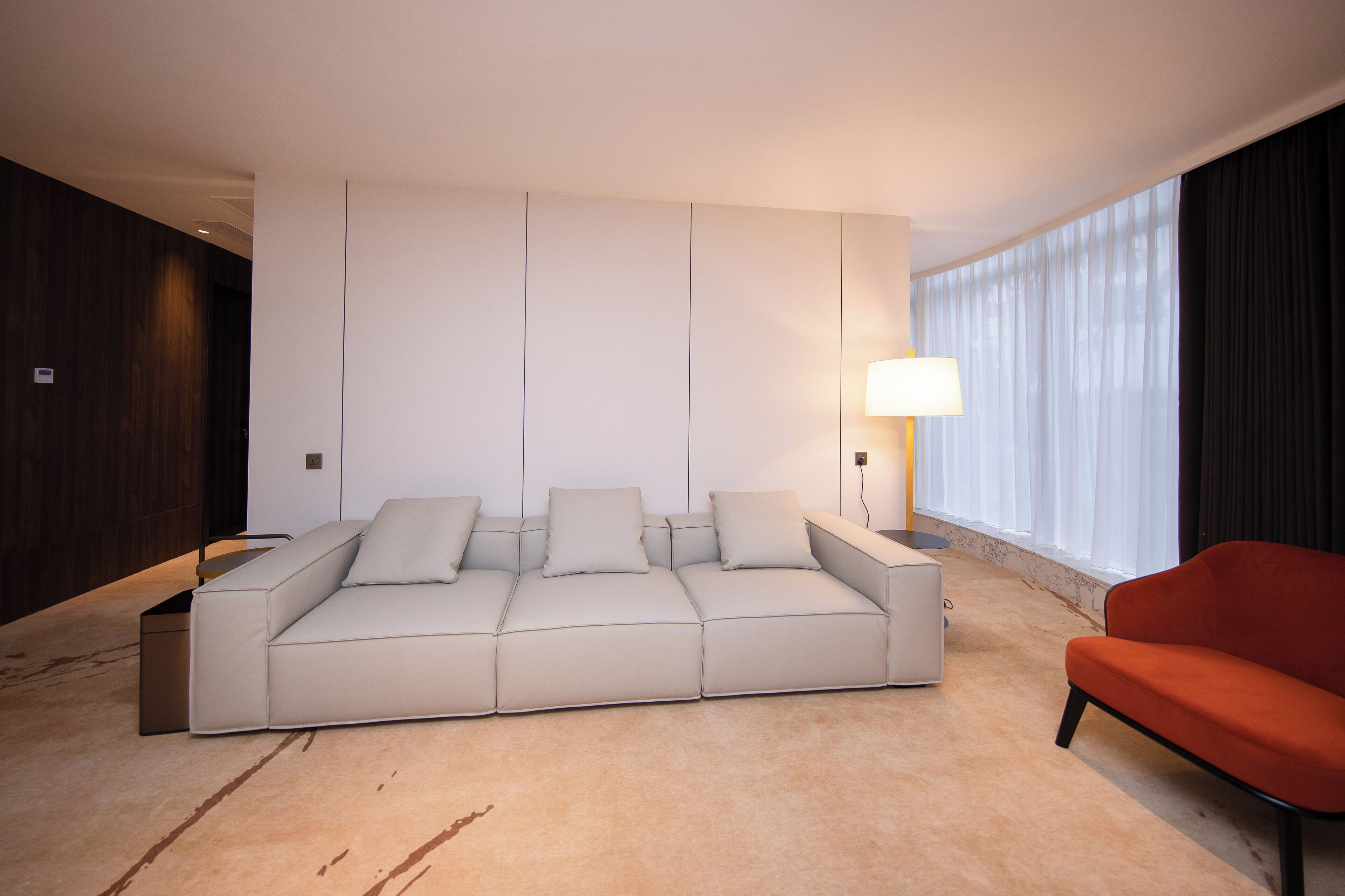 Premium-Suite, 1 King-Bett, Stadtblick | Wohnbereich