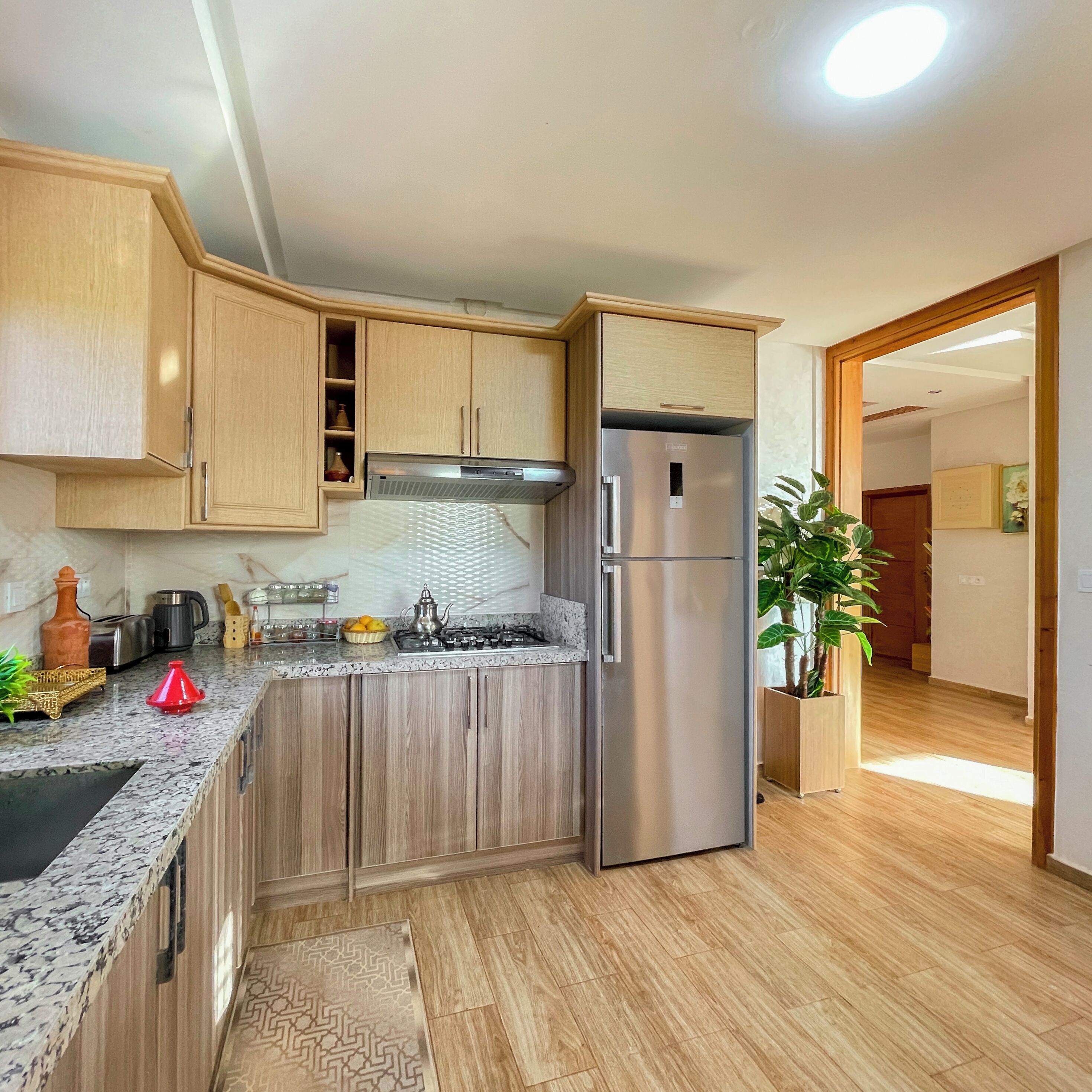 Deluxe Villa, Garden View | Private kitchen | Full-size fridge, microwave, oven, stovetop
