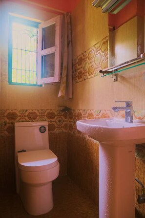 Hair dryer, towels, soap, toilet paper - Peaceful, Charming- bedroom bed & breakfast in lovely Dhulikhel #5 (Dhulikhel)