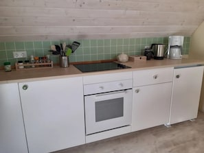 Fridge, microwave, oven, stovetop - Apartment '2' with Balcony and Wi-Fi (Herbolzheim)
