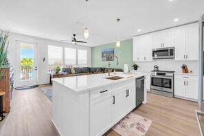 Fridge, microwave, oven, stovetop - The Grove Juniper 227 - 1 Bedroom - Lazy River - Seascape Resort (Miramar Beach)
