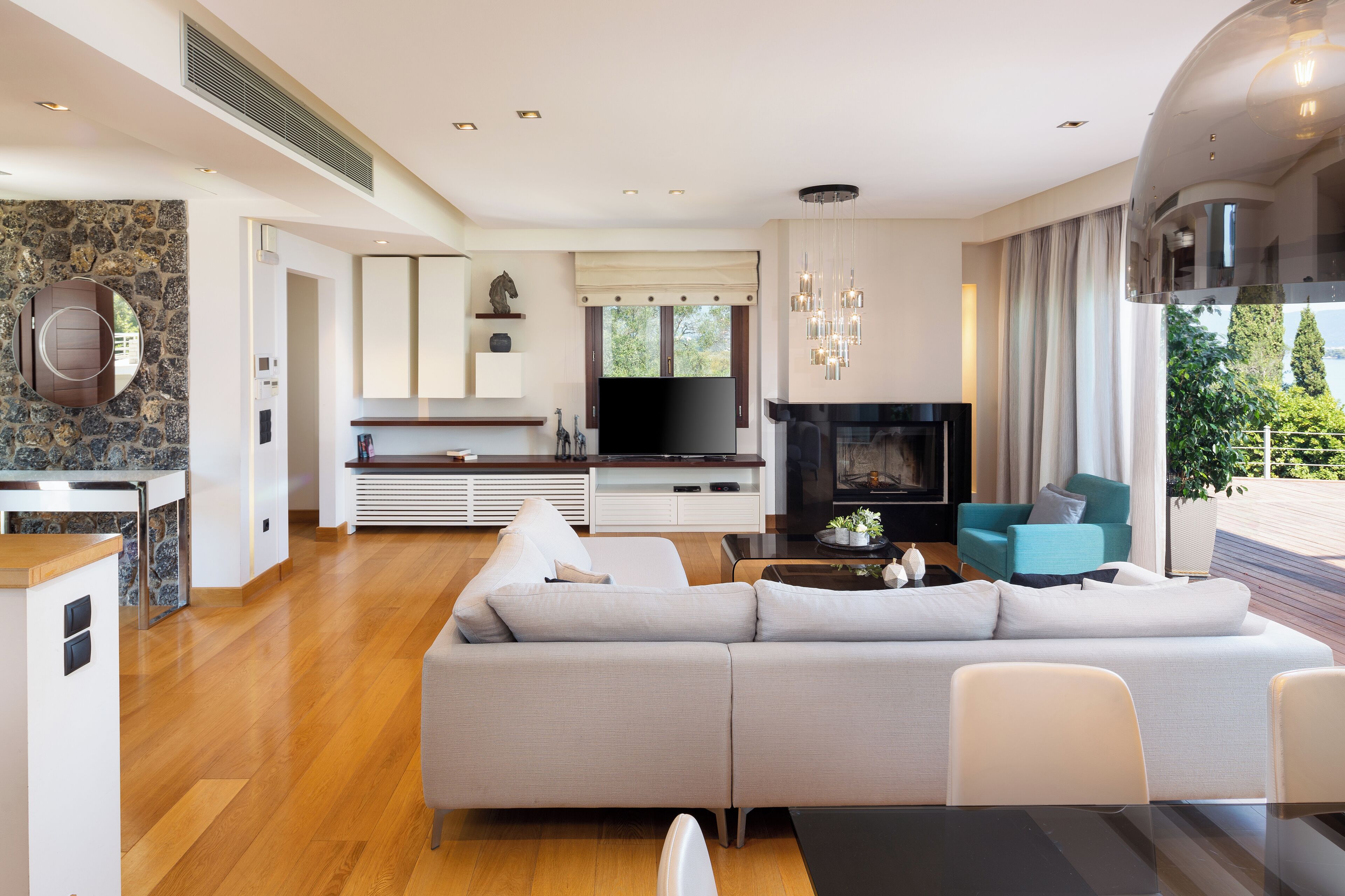 Villa, sjøutsikt | Oppholdsområde