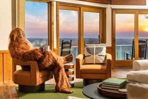 TV connectée, cheminée, jeux vidéo, baby-foot