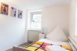 Desk, iron/ironing board, free WiFi, bed sheets