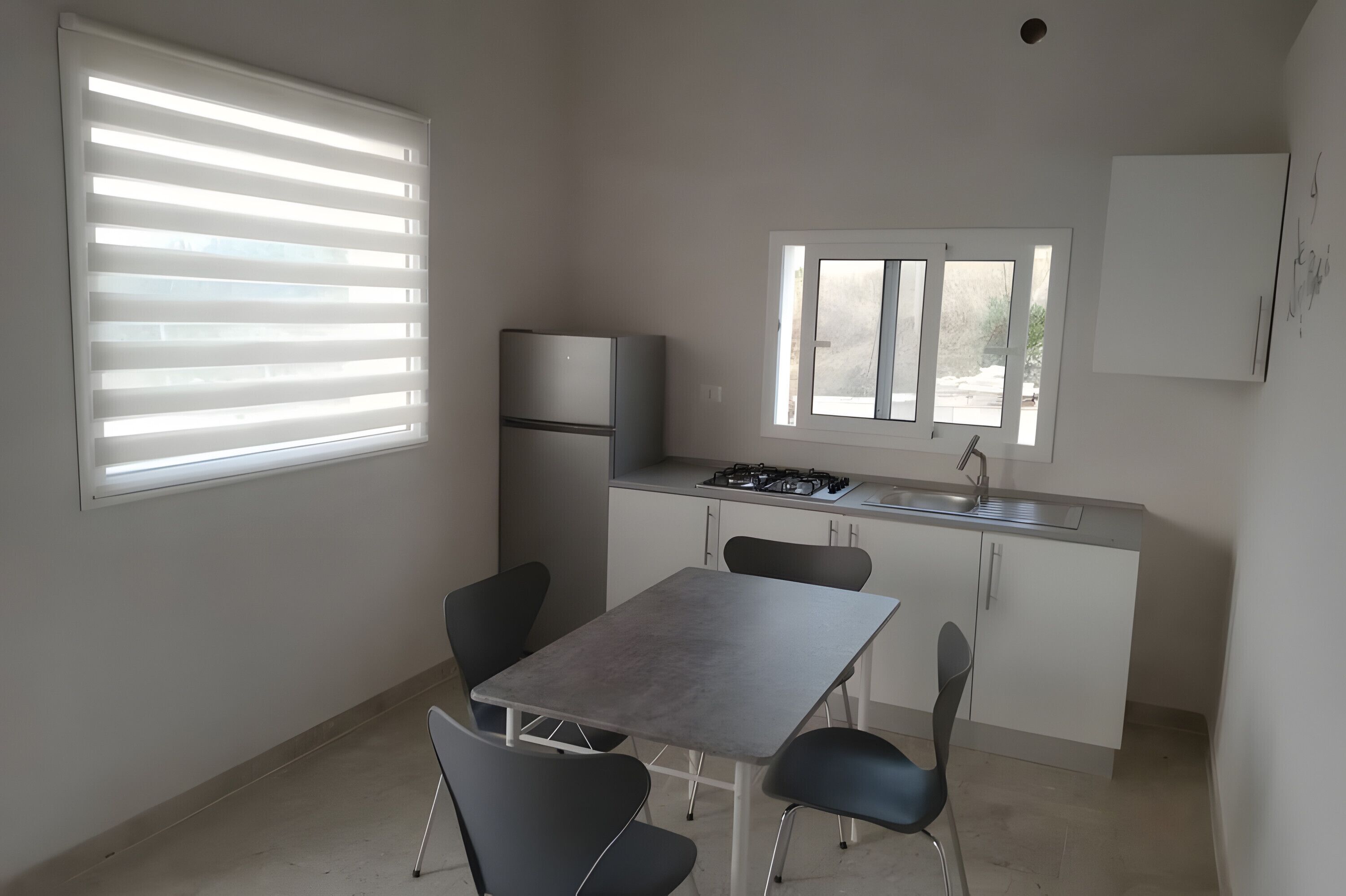 Fridge, stovetop, coffee/tea maker, cookware/dishes/utensils