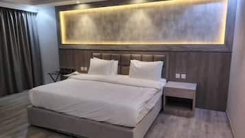 Superior Studio | Egyptian cotton sheets, premium bedding, down comforters, in-room safe