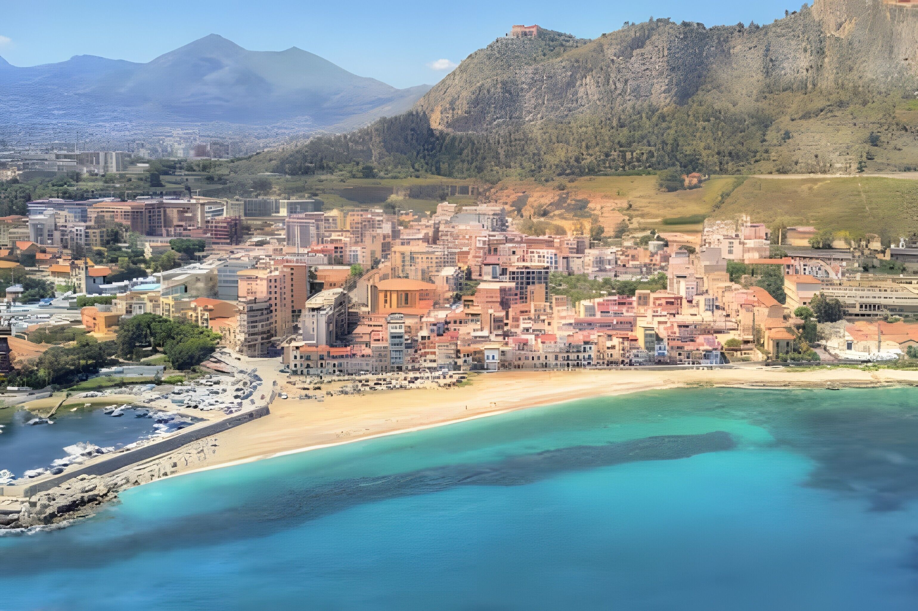 Una spiaggia nelle vicinanze