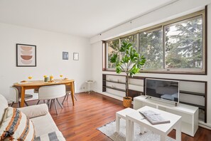 City Apartment, 1 Double Bed with Sofa bed, Non Smoking, Garden View | Living area - Chic 1BR Steps from Opéra Garnier (Paris)