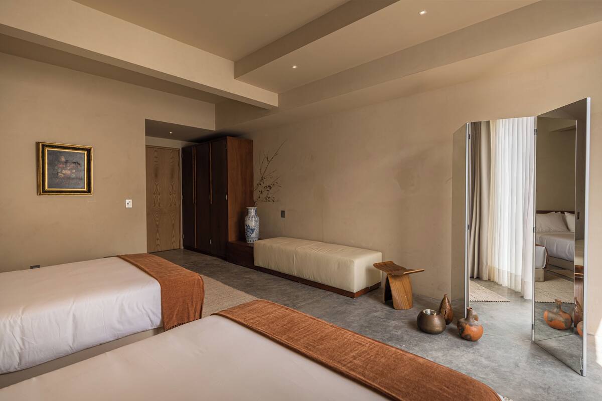 Junior Studio, 2 Queen Beds | In-room safe, desk, laptop workspace, blackout drapes