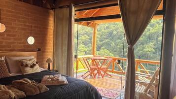 Romantic Chalet, 1 Queen Bed, Air conditioning, Mountain View | Free WiFi
