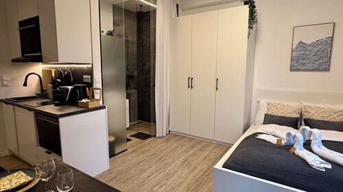 Luna Apartment Passau | Balcony | Kitchen | Self Checkin | Parking lot