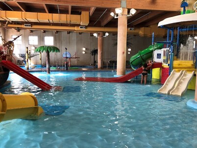 Cabin 233 at Bridges Bay Resort sleeps up to 7 - comes with 6 daily pool passes