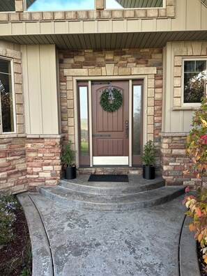Exterior detail - Ranch house in Arimo, Idaho with beautiful views, huge yard, and room to gather. (Arimo)
