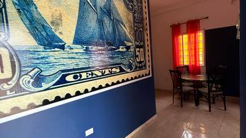 Family Suite, 3 Bedrooms, Patio, Poolside | In-room dining